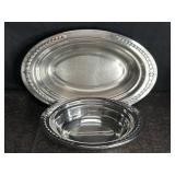 PAIR OF VOLLRATH STAINLESS STEEL OVAL SERVING