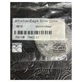 2015 AMERICAN EAGLE SILVER DOLLAR COIN