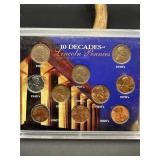 10 DECADES OF LINCOLN PENNIES COIN COLLECTION