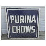 Purina Chows One-Sided Metal Sign