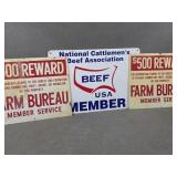 Farm Bureau / Beef Assoc Member Signs