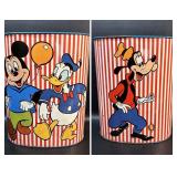 Vintage Disney Metal Trashcan Cheinco USA Mickey