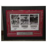 Razorbacks Three Big Shots Signed Basketball Art