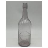 J Rieger & Co Whisky Bottle Amethyst Kansas