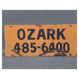 Two Sided Ozark Metal Sign