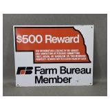 Nebraska Fram Bureau Member Metal Sign