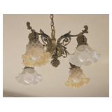 Gorgeous Victorian Hanging Light Fixture 2-Tone TM