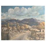 ORIGINAL SOUTHWESTERN PAINTING ON MASONITE BOARD