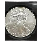 2008W BURNISHED SILVER EAGLE DOLLAR COIN MS 69