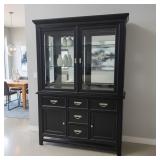 Modern Lighted China Cabinet by Klaussner