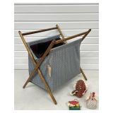 TABLE STAND BAG, FOLDING CLOTH MAGAZINE RACK
