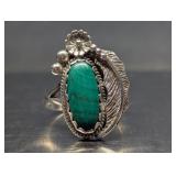 Vintage Sunburst Handcrafts Oval Malachite