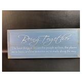Being Together Wood Aign