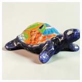 Painted Clay Turtle 11ï¿½ï¿½ Long Approximately