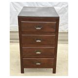 4 Drawer Wood Storage / File Cabinet