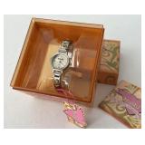 New Womenï¿½s Mudd Quartz Watch in Box Silver Tone