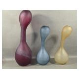 Three Modern Design Art Vases