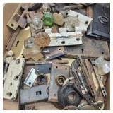 Flat of Door Hardware w/ Glass Pulls