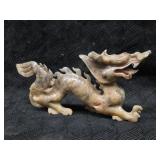 Carved Stone Chinese Feng Shui Dragon