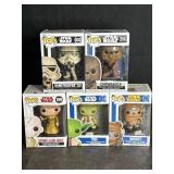 5 NIB FUNKO POP STAR WARS CHARACTERS
