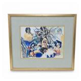 Betty Russell Gates Signed Watercolor Painting