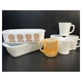 Vintage Kitchenwares Fire King Cups, Federal &