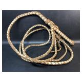 Vintage Braided Leather Whip