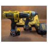 DeWalt 12v Cordless Impact, Drill, Charger, 3