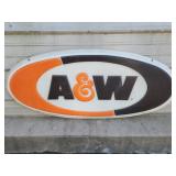 Vtg A&W Root Beer Sign