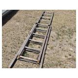 Antique Wooden Extension Ladder