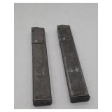 Two British Sten 9mm Machine Gun Magazines