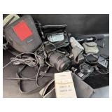 Camera Lot w/ Microphones Untested & Older canon