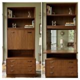 MCM G-Plan Teak Wood Cocktail Bar w/ Drop Front &