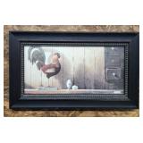 Framed Print Farmhousr Decor Chicken