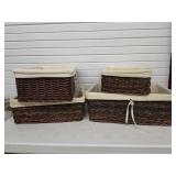 Lot Of Storage Wicker Baskets , No Shipping
