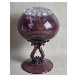 Amethyst Viking Glass Tall Princess Flowerlite