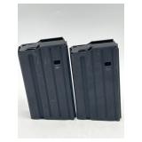 PAIR .308 CAL. STEEL AR-10 MAGAZINES