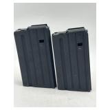 PAIR .308 CAL. STEEL AR-10 MAGAZINES