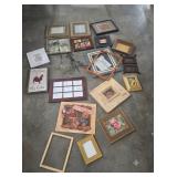 Large Lot Of Home Decor Picture Frames Wall Art +