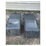 PLASTIC CAR RAMPS W/ CUTS IN SPOTS