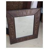 Live Laugh Love Wall Mirror