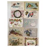Antique Postcards Christmas Mix 100+ Years Old