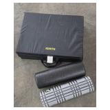 Ignite Folding Fitness Mat black foam Roller Grey