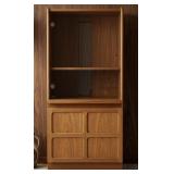 MCM Nathan Teak Wood Media / Record CabinetMid