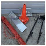 Pylons, Barrier Fencing, & Hose Holder Lot