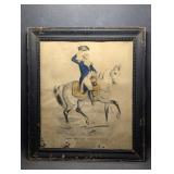 George Washington on Horseback Framed Print (see