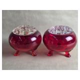 UV Reactive Red / Amberina Viking Glass