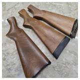 Three Remington Rifle Butt Stocks