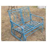 Country Blue Patio Glider Lounger