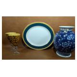 2 GLOBAL AMICI Leopard Safari Wine/Water Goblets,